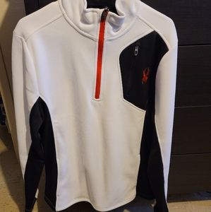 Spyder quarter zip fleece sweater